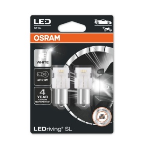 SET 2 BECURI AUXILIARE CU LED 12V (P21W) WHITE 6000K BLI OSRAM - Img 2