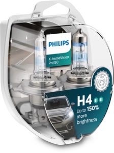 SET 2 BECURI FAR H4 60/55W 12V X-TREME VISION PRO150 PHILIPS - Img 3
