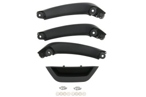 Set 4 Manere plastic compatibil BMW X3 F25 2010-2017, negru lucios