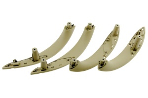Set 4 Manere plastic interior Bej compatibil BMW seria 3 F30 F31 2012- 2018
