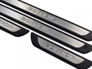 Set 4 protectii praguri din aluminiu compatibil cu ALFA ROMEO 156 1997-2007 S-Dizayn EDITION Line - Img 2