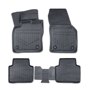 Set covorase auto cauciuc Skoda Kodiaq 2017-2023, forma tavita 3D