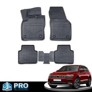 Set covorase auto cauciuc VW TIGUAN II 2016-2023, forma tavita 3D - Img 4