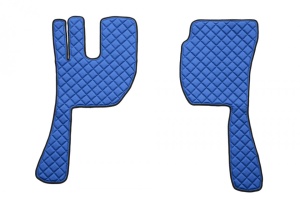 Set covorase camion, piele ecologica compatibil cu VOLVO FH12 FH 16 2002-2012 Albastru, AUTOMAT - Img 2