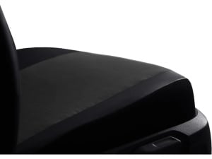 Set huse scaune auto, dedicate Opel Zafira C 2012->, cu 5 locuri, piele ecologica cu alcantara, negru cu gri - Img 2