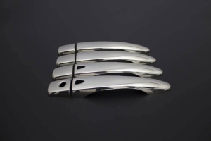 Set ornamente cromate manere portiere compatibile Nissan Qashqai 2014-2021, numai pentru vehicule cu Ikey - Img 2
