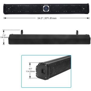 Soundbar de exterior Recoil PSB11 All-in-One cu 11 difuzoare, amplificat, telecomanda inclusa - Img 4
