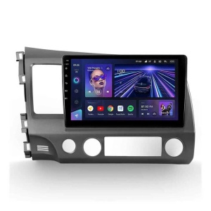 Teyes CC3 autós navigáció 360° Honda Civic 8 2005-2012 6+128GB 10.2" QLED Octa-core 1.8Ghz, Android 4G Bluetooth 5.1 DSP