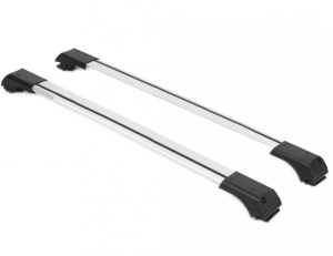 2 db-os keresztrúd készlet, kompatibilis a DACIA DUSTER 2014-2017 modellekkel, ezüst színű, kulcsok nélkül