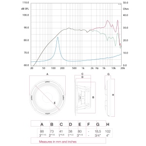 Audison Voce AV 3.0 autós hangszóró komponens szett, 70mm, 100W, 4Ω, 2 db-os hangszóró szett - Img 3