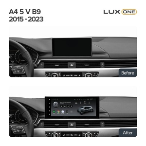 Autós navigáció Teyes Lux One Audi A4 B9 2016-2023 6+128GB 12.3" IPS Octa-Core 2.0 GHz Android 4G DSP Bluetooth 5.1 - Img 3