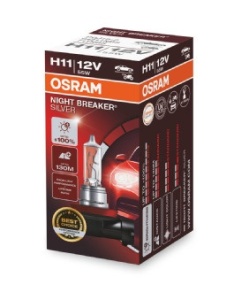 BEC 12V H11 55 W NIGHT BREAKER SILVER +100% OSRAM - Img 2