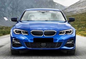 BMW 3-as széria G20 2019-> modellel kompatibilis tükörborítások, fényes fekete Batman stílusban - Img 2