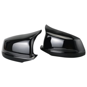 BMW 5-ös széria F10 2010-2013, 6-os széria 2009-2013 modellekkel kompatibilis tükörborítások, fényes fekete M Design, rögzítőelemmel - Img 1