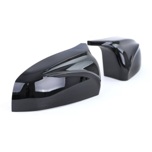 BMW X5 E70 2007-2014, X6 E71 2008-2014 modellekhez kompatibilis tükörborítások, fényes fekete M-Design, klipszekkel, az eredeti borítások cseréjére - Img 5