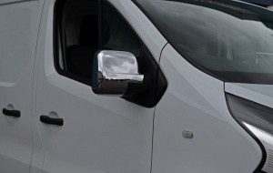 Capace cromate de oglinda OPEL VIVARO 2014-2019, plastic cromat - Img 3