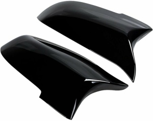 Capace oglinda compatibile cu BMW seria 5 F10 2014-2017, Seria 7 F01 2013-2015, seria 6 2014-2018, Negru lucios M-Design, cu clipsuri, inlocuiesc capacele originale