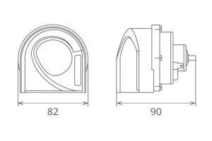 CLAXON ELECTROMAGNETIC 12V 6A TON INALT - Img 2