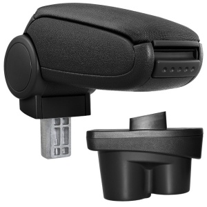 Cotiera auto Opel Corsa E 2014-2019, negru, imitatie de piele