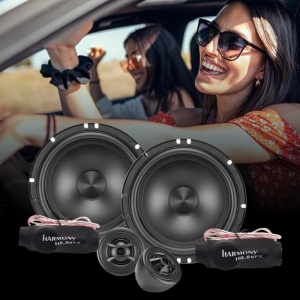 Difuzoare auto ESB Harmony HB1.6K2X, set sistem 2 căi, 165mm, 65W RMS, 4Ω, 4 difuzoare + accesorii - Img 3