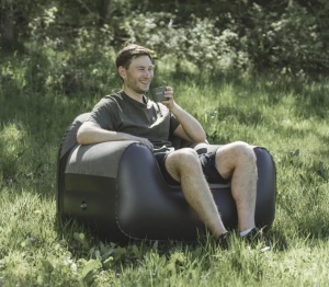 Fotoliu gonflabil Easy Camp Maple Arm Chair 94x70x78 cm, 100 kg maxim, maro cafeniu - Img 5