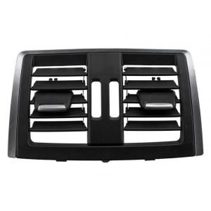 Grila Ventilatie Centrala Spate BMW 3 F30 F31 2011-, Seria 3GT F34 2012-, Seria 4 Grand Coupe F36 2014- spate, negru cu argintiu - Img 2