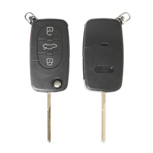 GYÚJTÁSKULCS TOK AUDI A3 / A6 / A8-HOZ, 3+1 GOMBOS, KULCSOS