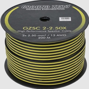 GZSC 2-2.50X Cablu Ground Zero pentru difuzoare 2x2.5mm², 1m