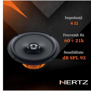 Hertz Dieci DCX 165.3 autós hangszórók, 2-utas koaxiális szett, 165 mm, 60 W RMS, 4Ω, 2 hangszóró - Img 6