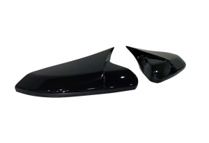Honda Civic FE 2022-> modellhez kompatibilis tükörborítások, fényes fekete, BATMAN stílusú - Img 3