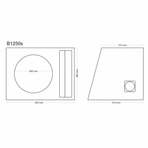 Incinta subwoofer universala, 300 mm, 50L - COD B1250s - Img 3