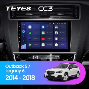 Navigatie Auto Teyes CC3L Subaru Legacy 6 2014-2017 4+32GB 9" IPS Octa-core 1.6Ghz, Android 4G Bluetooth 5.1 DSP - Img 2