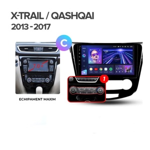 Navigatie Auto Teyes CC4 Nissan X Trail 3 T32 2013-2017 8+128GB 10.36" QLED Octa-core 2.7Ghz, Android 4G Bluetooth 5.1 DSP - Varianta B - Img 3