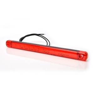 OLDALSÓ LÁMPA LED 721 W97.5, 12V-24V, PIROS, HELYZETSZÁM: VOLT - Img 4