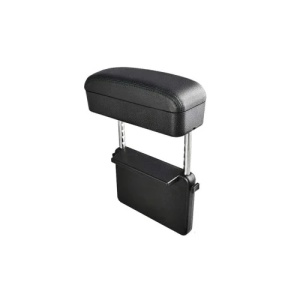 Organizator auto cu suport tip cotiera, negru cu cusatura neagra, incarcare wirelles