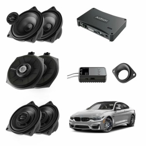 Pachet sistem audio Plug&Play Audison dedicat BMW K4M X4M + Amplificator AP F8.9bit 1040W + Conectica dedicata