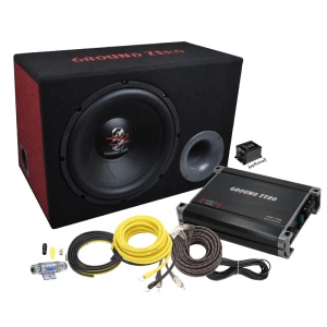Pachet Subwoofer auto Ground Zero GZ BASS KIT 12.300X-II , 30 cm / 12''