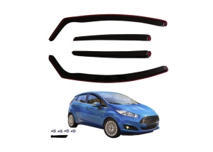 Paravanturi auto compatibile cu Ford Fiesta 2008-2017, fata-spate - Img 4