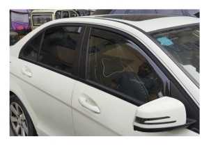 Paravanturi auto compatibile cu Mercedes C Class W204 2008-2014, fata-spate - Img 5