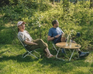 Scaun pliabil pentru camping, plaja, pescuit sau gradina, culoare negru, Outwell Folding Furniture Catamarca - Img 9