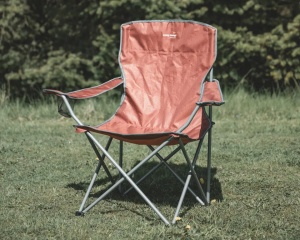 Scaun pliabil pentru camping, plaja, pescuit sau gradina, culoare rosu, Easy Camp Folding Furniture Spruce Chair Clay Red - Img 6