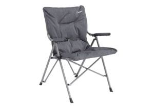 Scaun pliabil pentru camping, plaja, pescuit sau gradina, Outwell Furniture Alder Lake, culoare gri, 120 kg