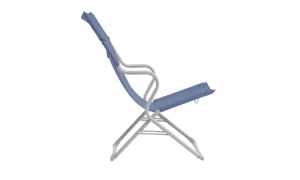 Scaun pliabil pentru camping, plaja, pescuit sau gradina, Outwell Sauntons Lux Ocean Blue, culoare bleu albastru - Img 3