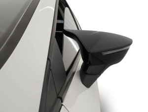 SEAT ARONA 2017-> modellhez kompatibilis tükörborítások, fényes fekete Batman stílusban - Img 2