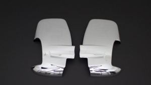 Set 2 capace oglinda cromate FORD TRANSIT 2012->, inox - Img 2