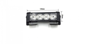 Set 4 lumini stroboscopice de avertizare, 12V, culoare galbena - Img 3