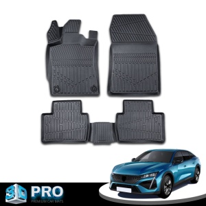 Set covorase auto cauciuc Peugeot 408 2023->, forma tavita 3D - Img 4