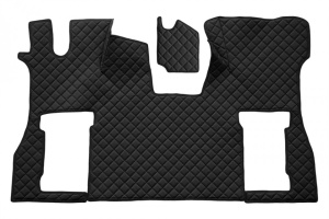 Set covorase camion, piele ecologica compatibil cu SCANIA S 2016-> Negru, AUTOMAT, scaun pasager pneumatic - Img 1