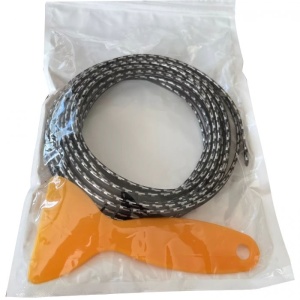Set rola ornament bord 5 metri cu racleta, latime 6mm, culoare carbon - Img 2