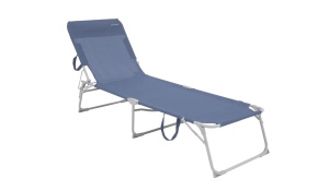 Sezlong pliabil Tenby Ocean Blue pentru camping, plaja sau gradina 54/61 x 188 x 30 cm